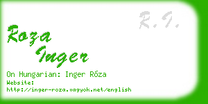 roza inger business card